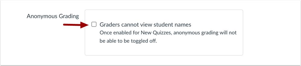 Feature Workflow - Anonymous Grading